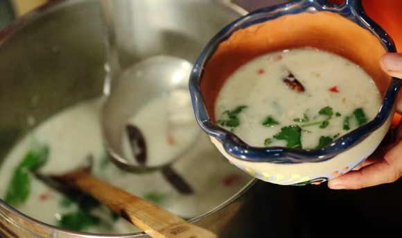 Thom Pla Kha On Fish Coconut Cream Soup with Young Galangal